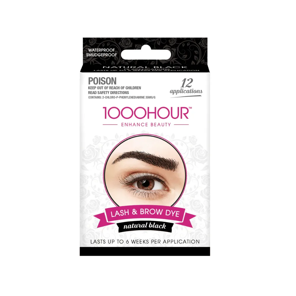 1000 Hour Lash & Brow Dye - Black 15ml