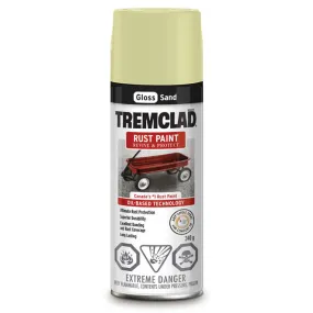 340g Tremclad Rust Paint Spray Can, Gloss Sand