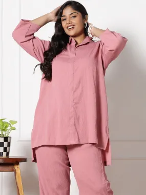 Blush Textured ShirtTop