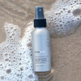 Body Spray - Ocean (Spearmint) Aluminum-Free, Long-Lasting (3.4 fl oz)