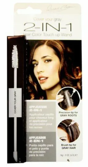 Cover Your Gray Hair Coloring 2-In-1 Jet Black .5 oz. (2-PACK)