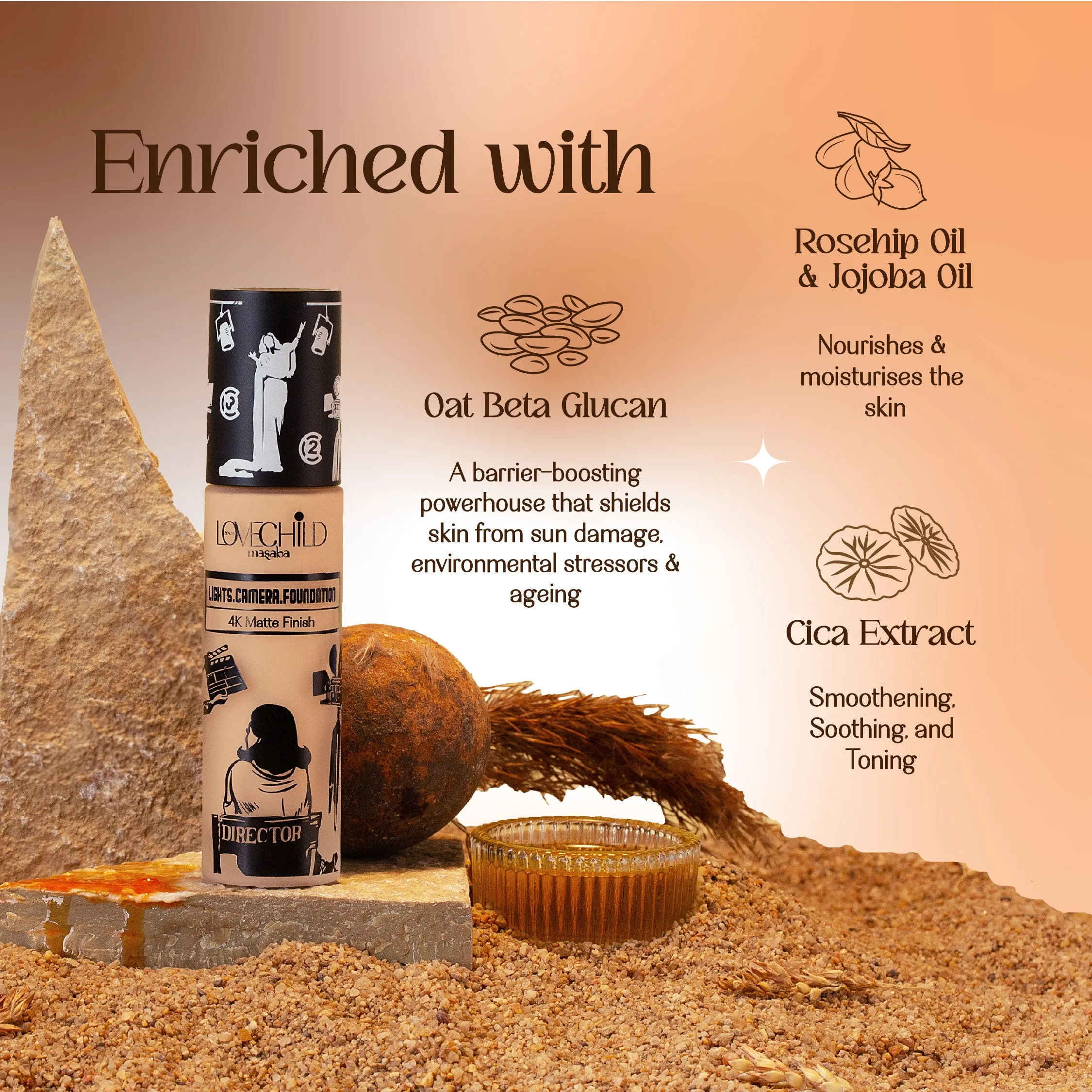 Dark Chocolate Ballet- Lights Camera Foundation  4K Matte Finish