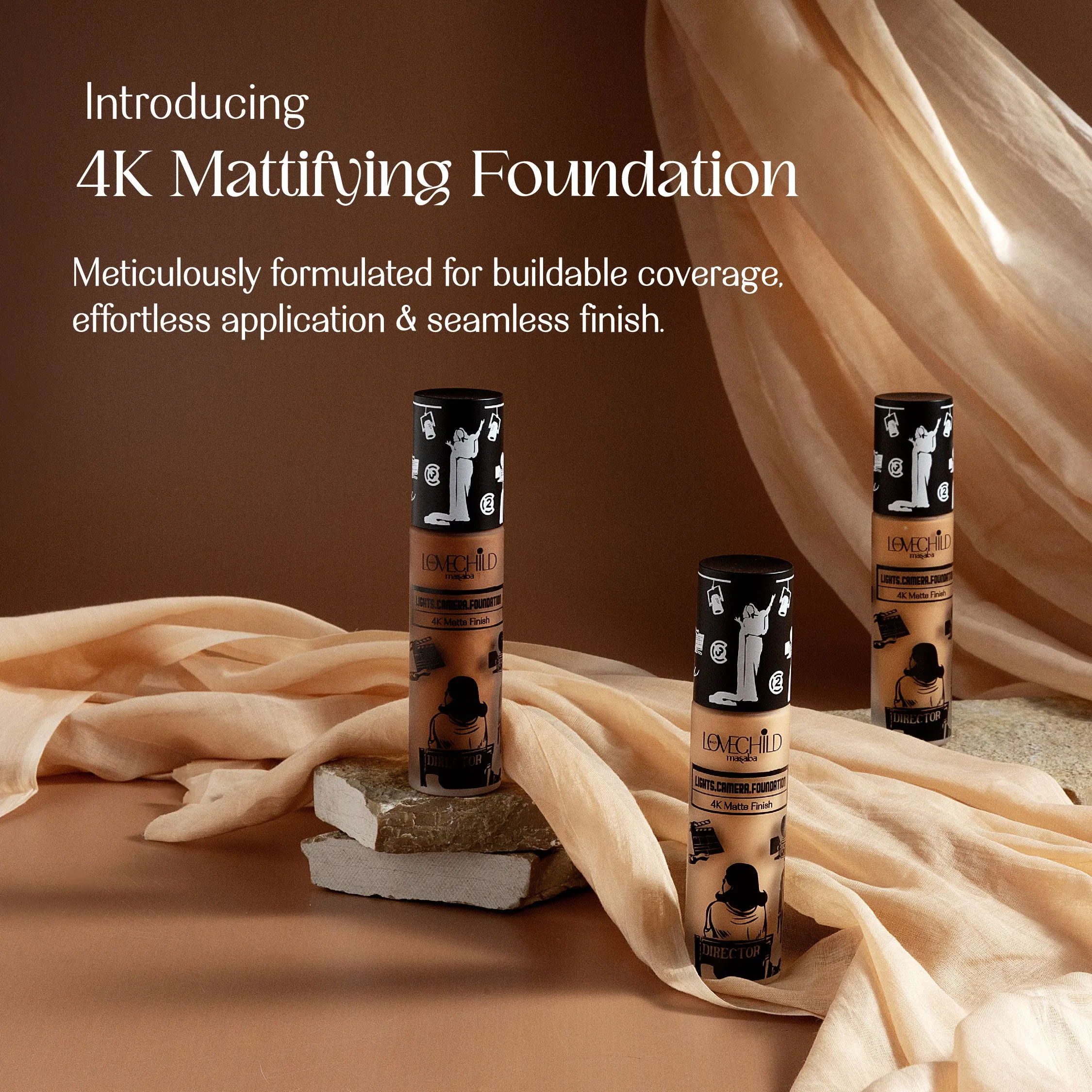 Dark Chocolate Ballet- Lights Camera Foundation  4K Matte Finish