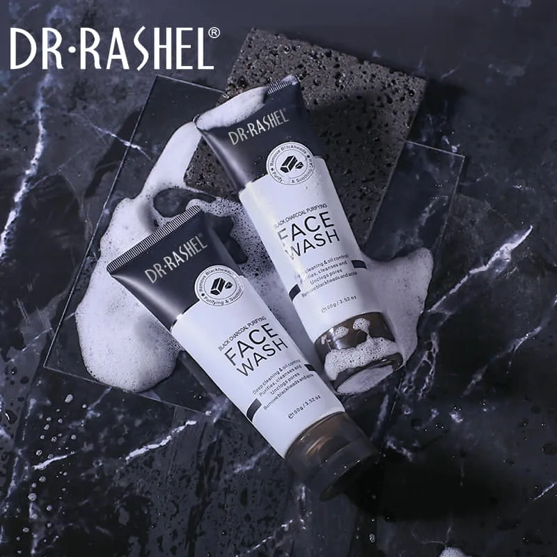 Dr.Rashel Black Charcoal Purifying Face Wash - 100g DRL-1726