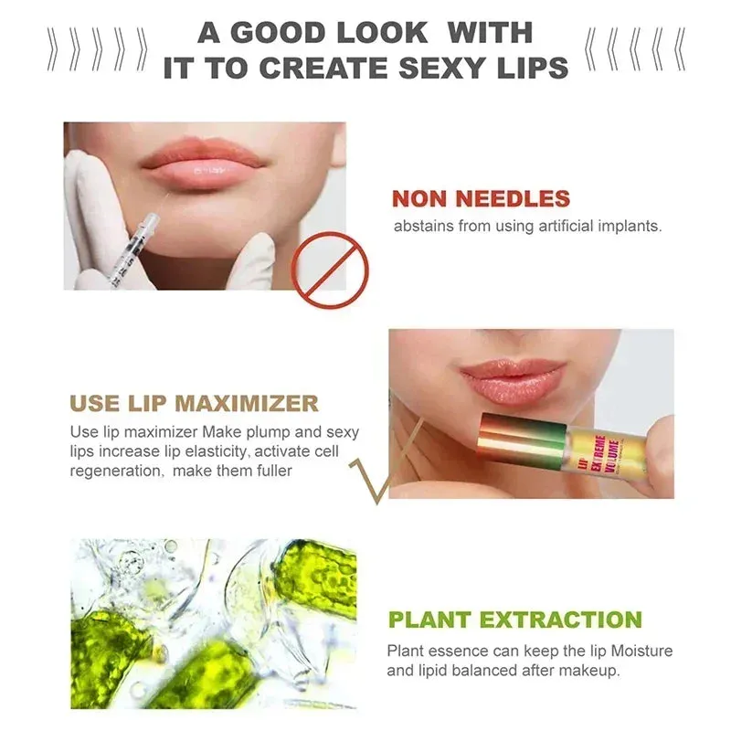 Long Lasting Lip Plumper Oil Serum Instant Volumising
