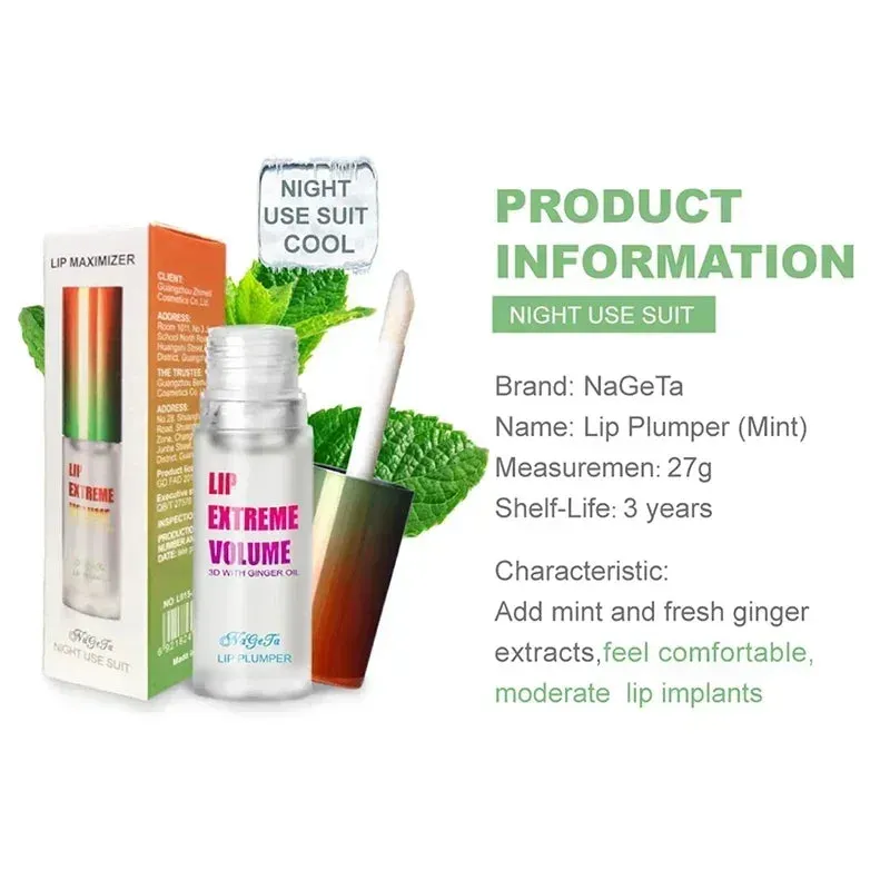 Long Lasting Lip Plumper Oil Serum Instant Volumising