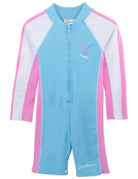 Long Sleeve One-Piece Swimsuit - Mallow