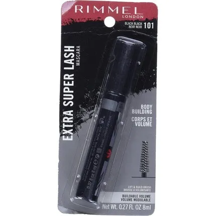 Mascara London Extra Super Lash 101 Black 8 ml, Rimmel