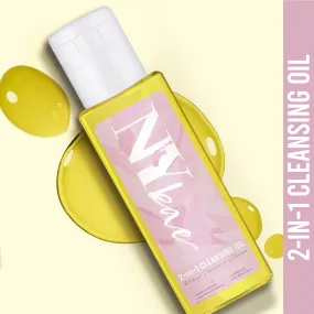 NY Bae 2in1 Cleansing Oil - Makeup Remover   Cleanser | Skin Purifying | Hydrating | For All Skin Types (45 ml)