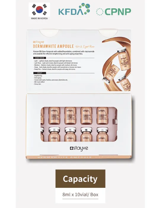 Stayve DermaWhite Light Rose No. 1-2 BB Glow Ampoule Kit