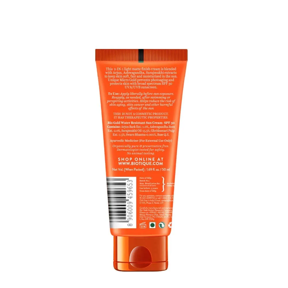 Sun Shield Micro Gold Matte Cream 30  SPF UAV Sunscreen Ultra Protective Oil Control -50ml