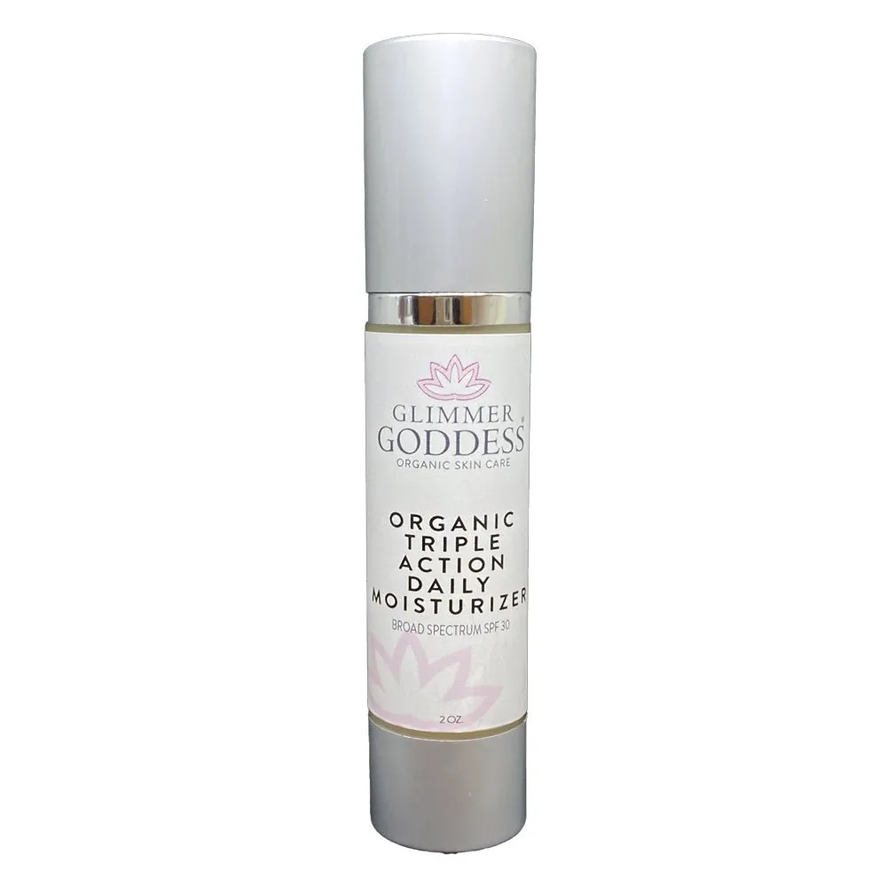 Triple Action Daily Organic Face Moisturizer